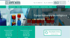 Desktop Screenshot of laboratoriosantamaria.cl